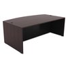 Alera Bow Front Desk, 41-3/8" D X 71" W X 29-1/2" H, Espresso, Textured Woodgrain Laminate VA227236ES